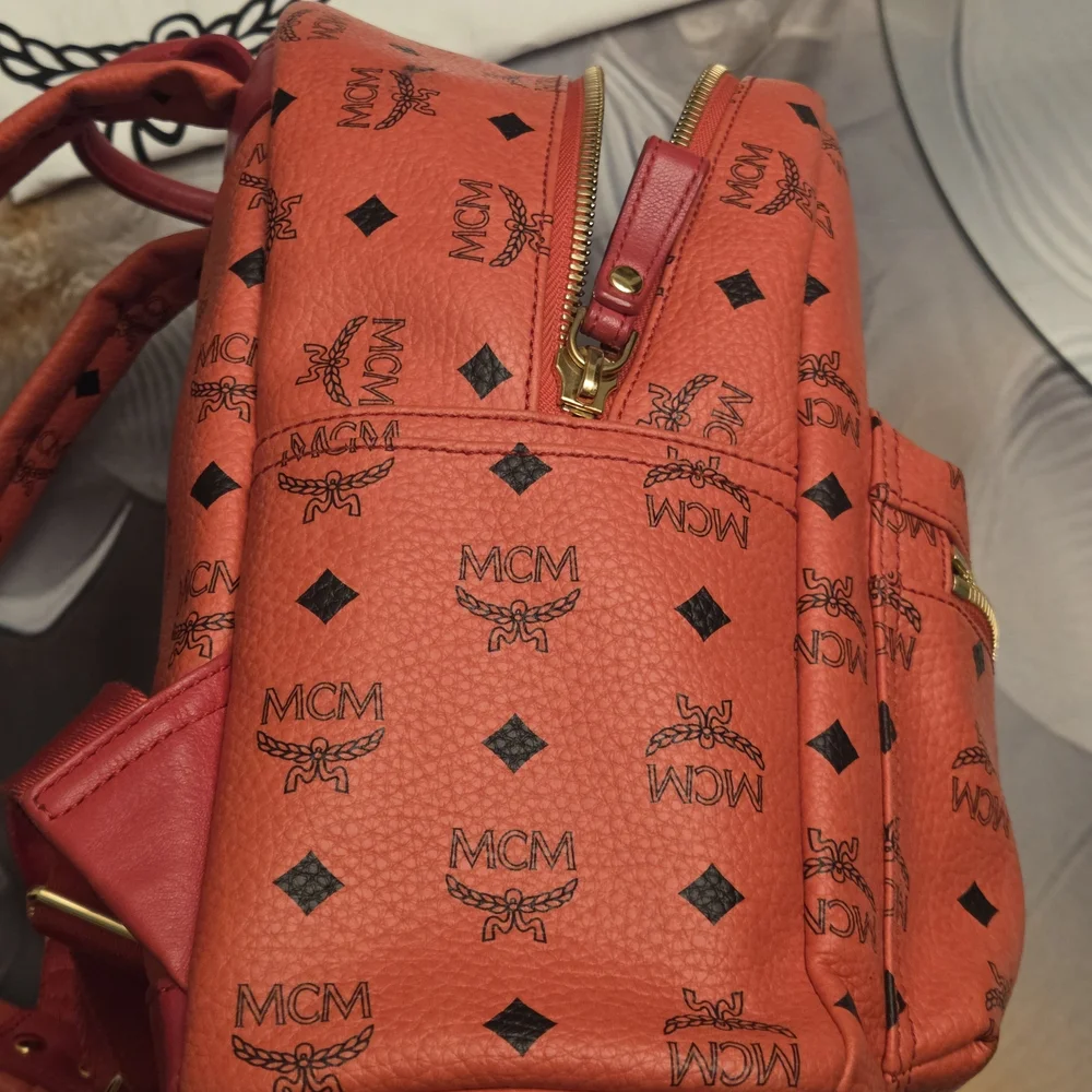 MCM Red Backpack - Picture 3 of 10